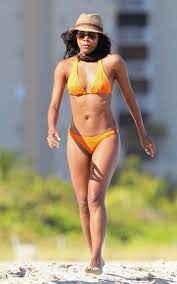 Gabrielle Union Figure - Walking on Beach