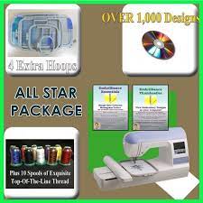Brother pe800 embroidery machine + grand slam package includes 64 embroidery threads + prewound bobbins + cap hoop + sock hoop + stabilizer + 15 product details. Brother Pe 770 Embroidery Machine Software Combo 2 Embrilliance Softwares Icanhelpsew Com