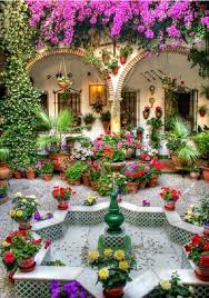Patios Floridos De Cordoba Espanha Home Garden Design Spanish Garden Beautiful Backyards