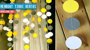 Cara Membuat Tirai Dari Kertas Origami Yang Mudah Di Buat Dizeen