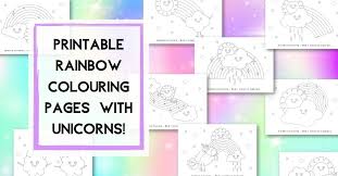 These printable modern rainbows have stars, polka dots, and hearts outlined with thin lines. Printable Rainbow Coloring Pages For Kids Mum S Creative Cupboard