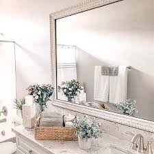 Mirrormate frames has 5 stars! Newport Weathered White Mirror Frame Ceramic Art By Mirror Mate