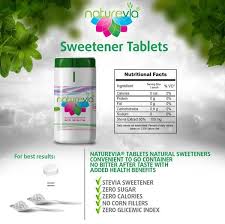 Naturevia Stevia Sweetener 100 Tablets Ingredients Stevia Extract 95 60 Cellulose Croscarmellose Silica Compan Stevia Sweeteners Stevia Extract