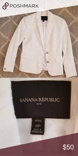 White Women S Banana Republic Blazer Clothes Design Petite Blazer Women