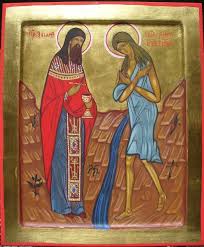 Sts Zosima And Maria Of Egypt Egypt Christian Art Catholic Saints