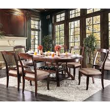 A lot of the sets we feature are listed in complete sets but most can be sold individually table and chairs separately. Furniture Of America Coso Traditional Cherry 78 Inch Dining Table Overstock 21177575