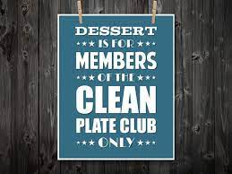 Clean Plate Club Typography Wall Art Kitchen Typography Etsy Typography Wall Art Kitchen Wall Art Kitchen Art