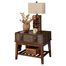 Ashley Furniture Signature Design Mckenna End Table Rectangular Vintage Casual Dark Brown Review Side Table Decor Ashley Furniture Ashley Furniture Sale