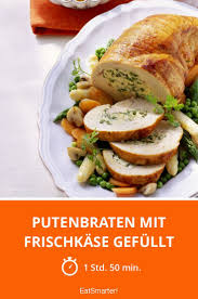 Putenbraten Mit Frischkase Gefullt Rezept Putenbraten Rezepte Braten