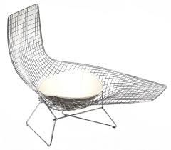 Available in chrome or white outdoor finish. Sold Price Bertoia Asymmetric Chaise By Knoll Invalid Date Est