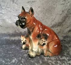 Check spelling or type a new query. 1950s 1960s Vintage Boxer Dog With Two Pups Large Ceramic Figurine Japan In X Sold Gallery
