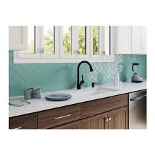Undermount kitchen sinks are famous for making the transition between the sink and the countertop smooth and seamless. Kohler Iron Tones Smart Divide Top Mount Undermount Large Medium Kitchen Sink White 33 In 6625 0 Rona