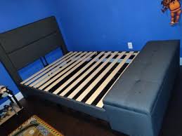 Bring extra convenience into the bedroom with the modern and versatile wanda platform bed with storage bench! Zinus Wanda 48 Upholstered Platform Bed Frame With Storage Bench Full Walmart Com Walmart Com