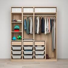 Pax Svartisdal Schrankkombination Eicheneff Wlas Weiss Papiereffekt Ikea Osterreich Einbauschrank Ikea Kleiderschrankaufbewahrung Ikea