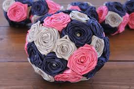 Find great deals on ebay for silver pink wedding bouquets. Navy Blue Hot Pink Silver Wedding Bouquet