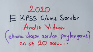 Kpss adaylarına kolay ulaşım imkanı sağlamak amacıyla osym.gov.tr internet adresi üzerinde yayınlanan aktif linkler bu sayfaya eklenerek oluşturulmuştur. 2020 E Kpss Cikmis Sorulari Analiz Ediyoruz Sorular Cevaplar 2019 Operasyonu Baris Pinari Olacak Youtube
