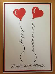 Choose to customize as little or as much as you want: A Nice Simple But Effective Anniversary Card Made For Some Friends A Silhouette Anniversary Cards Handmade Anniversary Greeting Cards 1st Anniversary Cards