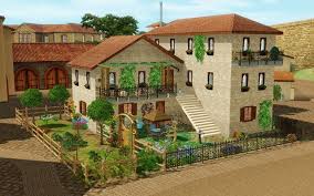 Village House By Bloup Sims 3 Downloads Cc Caboodle Sims House Sims Sims 4 House Design