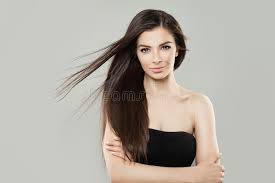 Hair shedding is part of a natural balance — some hairs fall out while others grow in. Young Brunette Woman With Brown Hair Portrait Stock Photo Image Of Lady Glamour 108887668