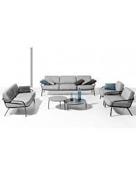 Large choix de mobilier de jardin. Salon Bas De Jardin De Luxe En Inox Et Tissu Haut De Gamme Starling