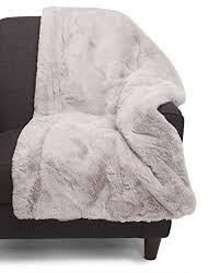 Tahari home faux fur chinchilla throw blanket 50 x 60 new tags. Tahari Mink Faux Fur Throw Luxury Silky Soft Blanket In Grey Buy Online In Bahamas At Bahamas Desertcart Com Productid 90250893