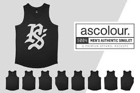As Colour 5004 Men S Singlet Mockups Photoshop Mockup Clothing Mockup Smoke And Mirrors