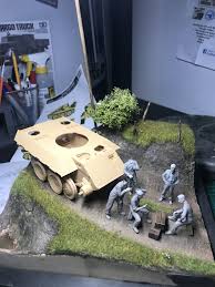 Ww2`s european buildings for dioramas, rpg and wargames by perry`s heroes. Dusty Road What If Diorama Based In Germany 1946 Diorama Scale Models Warhammer 40k
