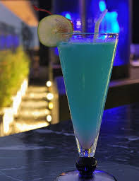 Blue Sky Signature Cocktail Blue Sky Rooftop Bar Bangkok Mixed Drinks Cocktails Blue Drinks Signature Cocktail