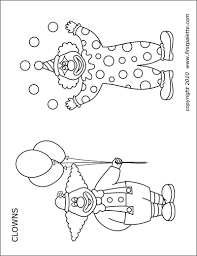 Plus they are so good for kids as they work on strengthening those fine motor skill to get ready for writing! Clowns Free Printable Templates Coloring Pages Firstpalette Com