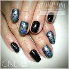 Cnd Shellac In Black Pool With Labradorite Feature Nails Inspired By Tsuzimi Gem Cnd Cndworld Cndshellac Shellac Shellac Nail Art Nails Cnd Shellac Nails