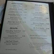 Casablanca Cafe Menu 1 Menu Restaurant Cafe Concept Appetizer Salads