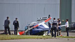 Helicopter crashes into powerlines in nsw riverina district. Langley Helicopter Crash Pilot Passenger Uninjured Police Say Ctv News