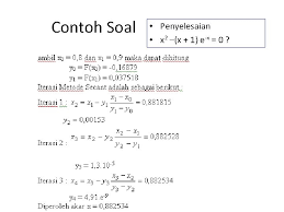 Maybe you would like to learn more about one of these? Solusi Persamaan Non Linear Persamaan Non Linier Penentuan