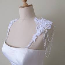 White Lace Detachable Straps Wedding Dress Straps Droplet Etsy Shoulder Jewelry Wedding Dresses With Straps Wedding Dresses