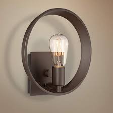 Quoizel Uptown Theater Row 10 Wide Bronze Wall Sconce W0634 Lamps Plus Bronze Wall Sconce Wall Sconces Sconces