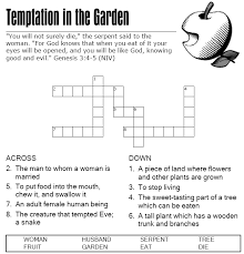 They're also excellent educational tools, allowing you to engage your students and encourage them to connect concepts with vocabulary. Adam And Eve Are Tempted Crossword Sermons4kids