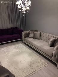 Hilal Is The Host Of The Day For Her Wedding Purple And Gray Harmony Sofis Harmony Hilal Purple S Living Room Sofa Design Sofa Design Glam Living Room
