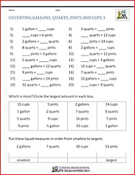 4th grade measurement worksheets