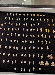 Gold Baby Ear Studs Designs South India Jewels Gold Earrings For Kids Online Gold Jewellery Gold Earrings Studs