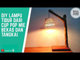 Lampu hias unik dari paralon, barang bekas naik kelas part.ii kerajinan lampu hias dari barang bekas lampu hias keren botol bekas minyak wangi atau parfum menjadi lampu tidur cantik ini adalah tutorial diy lampu tidur kreatif dari barang bekas yang unik dan kreatif , diy night lamp, sleep. Kerajinan Tangan Membuat Lampu Hias Dari Cup Pop Mie Youtube