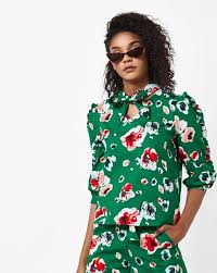 Shop dark floral designs in fabric, wallpaper and home decor. Buy Green Tops For Women By Ajio Online Ajio Com