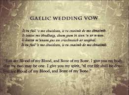 Gaelis Wedding Vow Outlander Outlander Quotes Gaelic