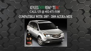 The key fob is powered by a small battery that over time will weaken, which will shorten the operating distance that you have become accustomed to when using your remote. How To Replace An Acura Mdx Key Fob Battery 2007 2009 Acura Mdx Acura Key Fob