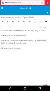 Opera's trademarks, service marks, and logos (brand assets) are valuable properties. Access Settings Etc In Opera Mini Opera Forums