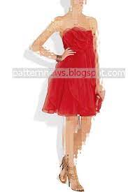 باترون مفصل لفستان سواريه قصير pattern sewing dress soiree dress patterns dresses