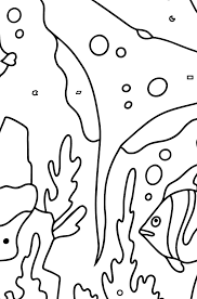 Surface tension is the tendency of liquid surfaces at rest to shrink into the minimum surface area possible. Coloring Page Fish Are Playing With A Stingray Print For Free