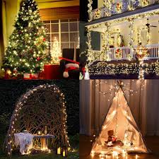 See more ideas about outdoor christmas decorations, outdoor christmas, christmas exterior christmas lights green christmas lights hanging christmas lights decorating with standard grade clear mini lights from christmas lights, etc. Battery Operated Christmas Lights With Remote Timer 33ft 100 Led Clear Mini Light Set 8 Modes Outdoor String Lights For Christmas Tree Wreath Wedding Party Garden Indoor Decor Waterproof Warm White Rope Lights Home Kitchen