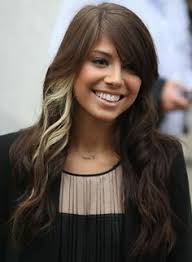 Pin By Nope On Beauty Peekaboo Hair Chunky Blonde Highlights Dark Hair With Highlights