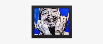 Any questions on using these files contact the user who. Post Malone Frame Painting Royal Blue Art Free Transparent Png Download Pngkey