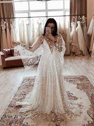 Counting Stars Boho Wedding Dress By Boom Blush Unique Etsy Wedding Dresses Lace Wedding Dress Trends Backless Wedding